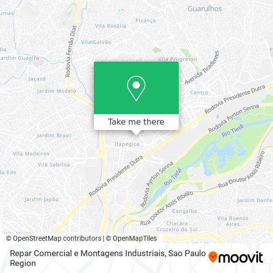 Mapa Repar Comercial e Montagens Industriais