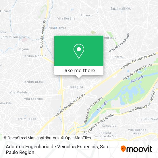 Adaptec Engenharia de Veículos Especiais map