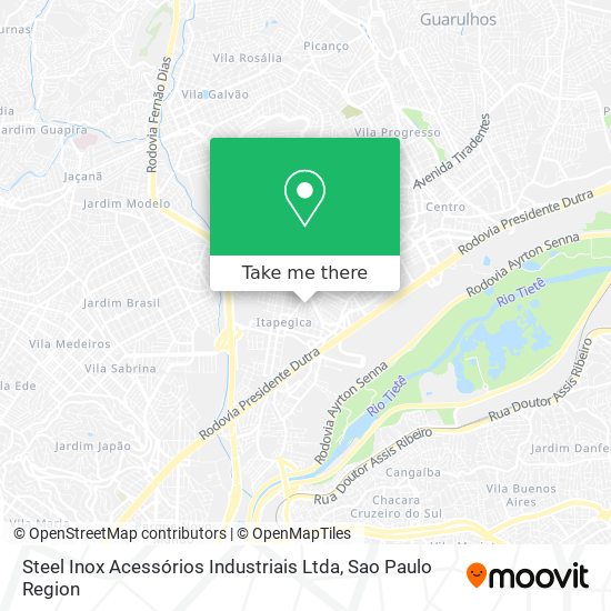 Steel Inox Acessórios Industriais Ltda map