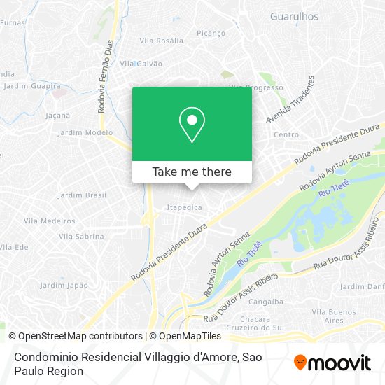 Mapa Condominio Residencial Villaggio d'Amore