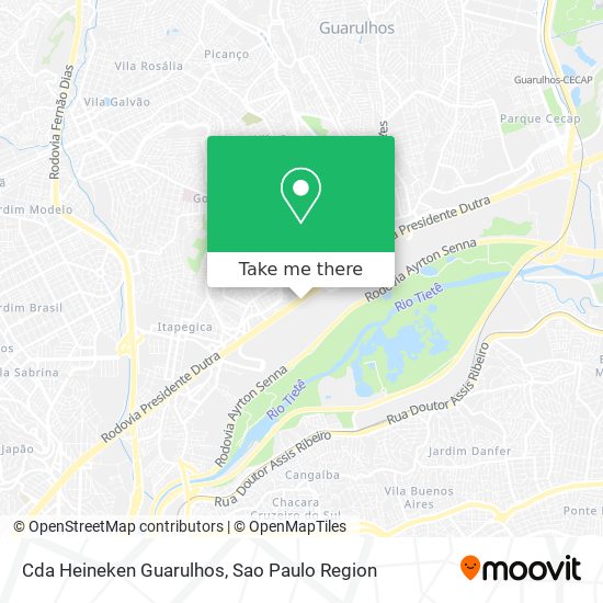 Mapa Cda Heineken Guarulhos