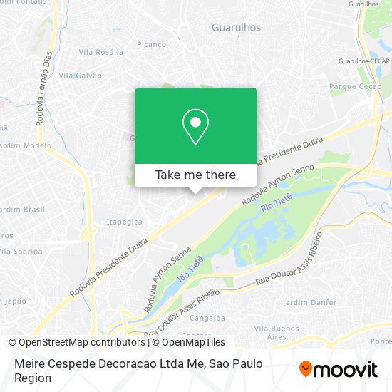 Mapa Meire Cespede Decoracao Ltda Me