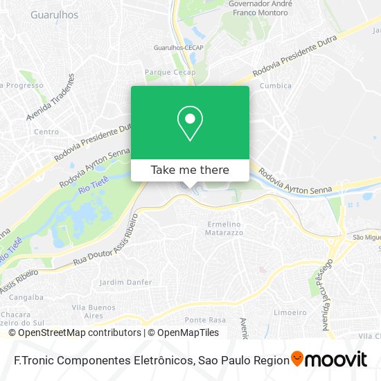 F.Tronic Componentes Eletrônicos map