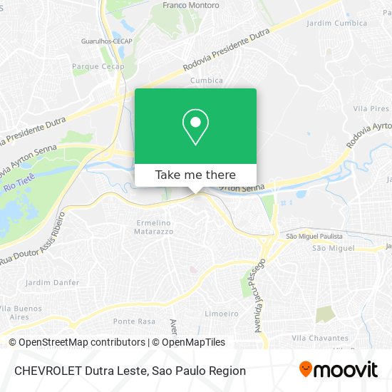 CHEVROLET Dutra Leste map