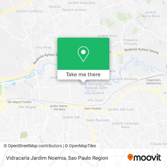Vidracaria Jardim Noemia map