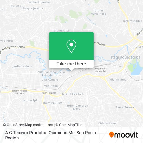 A C Teixeira Produtos Quimicos Me map