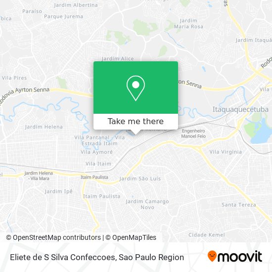 Mapa Eliete de S Silva Confeccoes