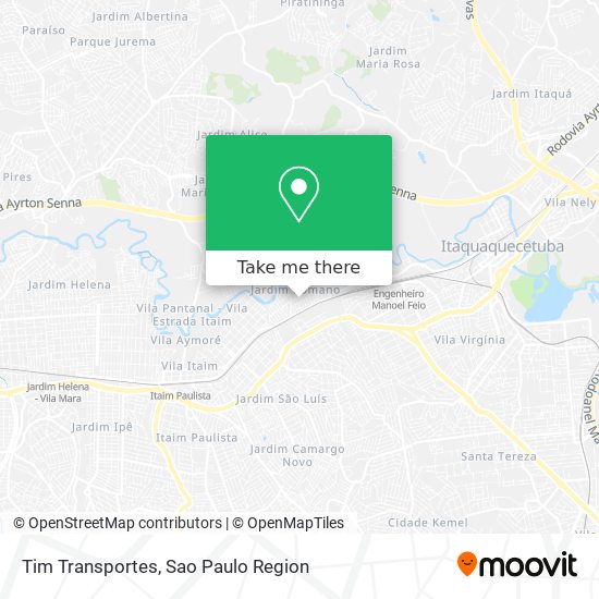 Tim Transportes map