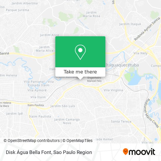 Disk Água Bella Font map