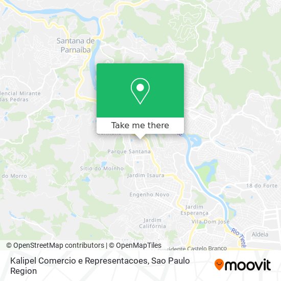 Mapa Kalipel Comercio e Representacoes