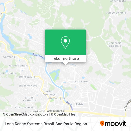 Mapa Long Range Systems Brasil