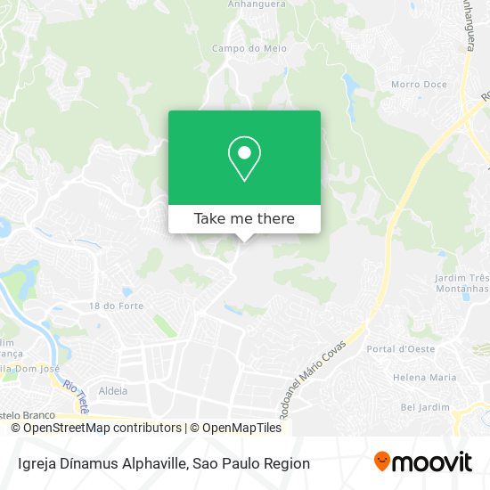 Igreja Dínamus Alphaville map