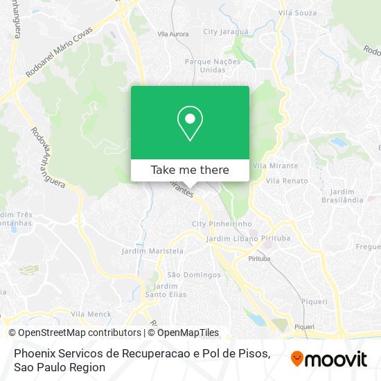 Phoenix Servicos de Recuperacao e Pol de Pisos map