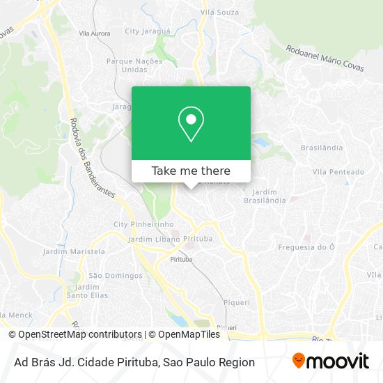 Ad Brás Jd. Cidade Pirituba map