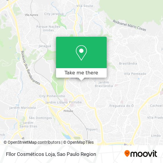 Fllor Cosméticos Loja map
