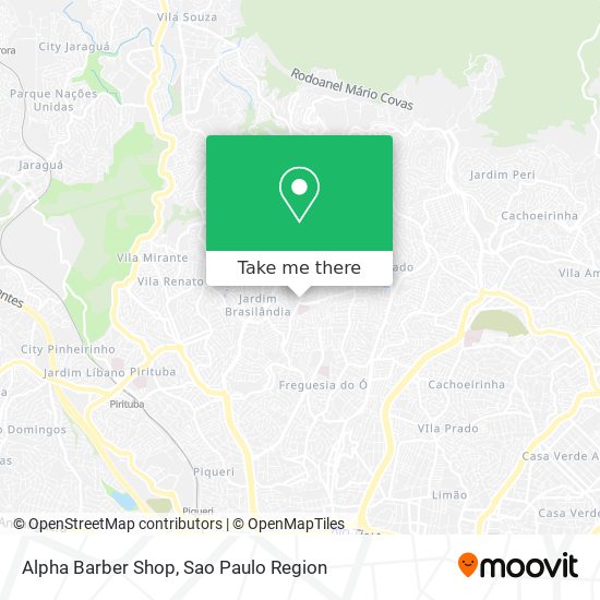 Mapa Alpha Barber Shop