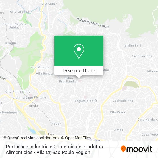 Portuense Indústria e Comércio de Produtos Alimentícios - Vila Cr map