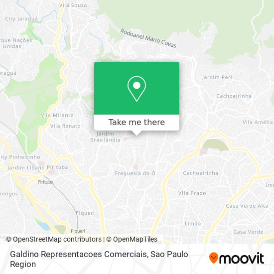 Galdino Representacoes Comerciais map