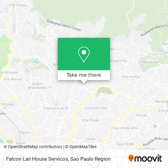 Mapa Falcon Lan House Servicos