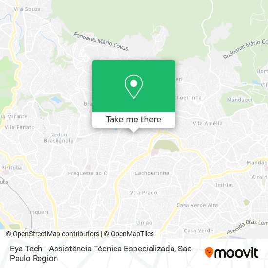 Mapa Eye Tech - Assistência Técnica Especializada