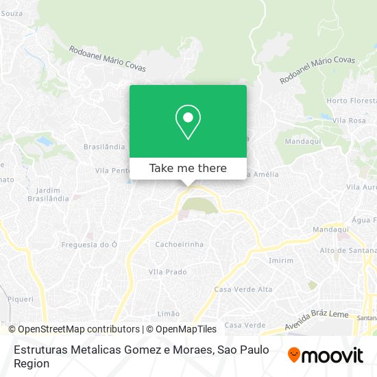 Estruturas Metalicas Gomez e Moraes map