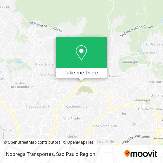 Nobrega Transportes map