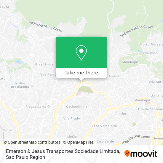 Mapa Emerson & Jesus Transportes Sociedade Limitada