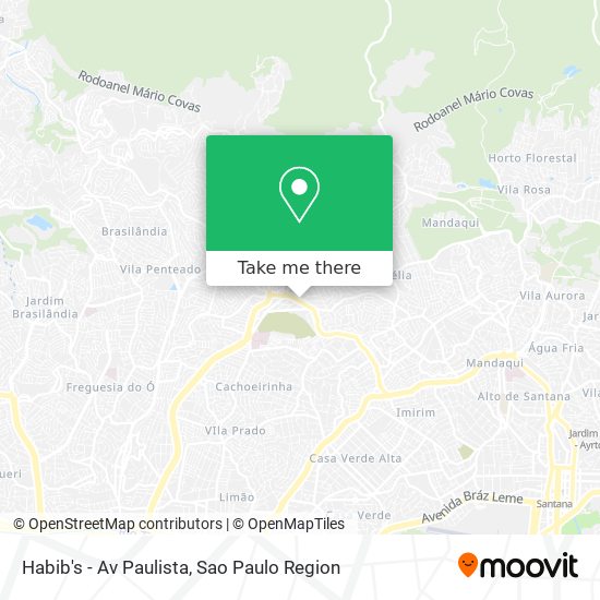 Mapa Habib's - Av Paulista