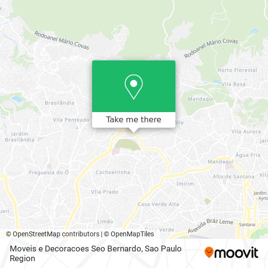 Moveis e Decoracoes Seo Bernardo map