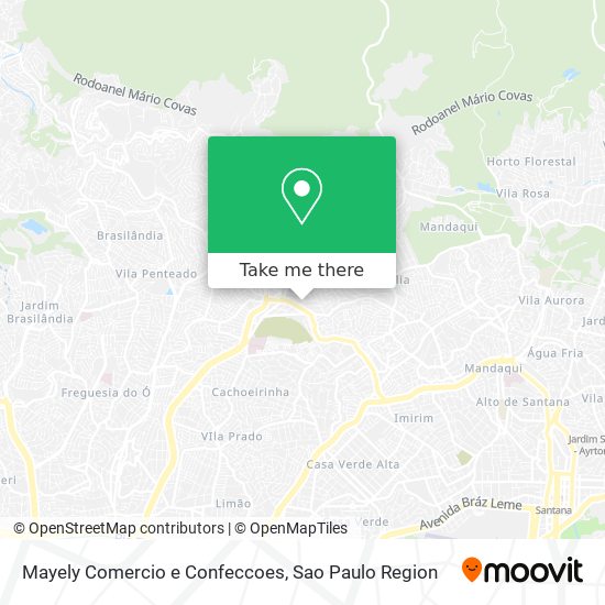 Mapa Mayely Comercio e Confeccoes