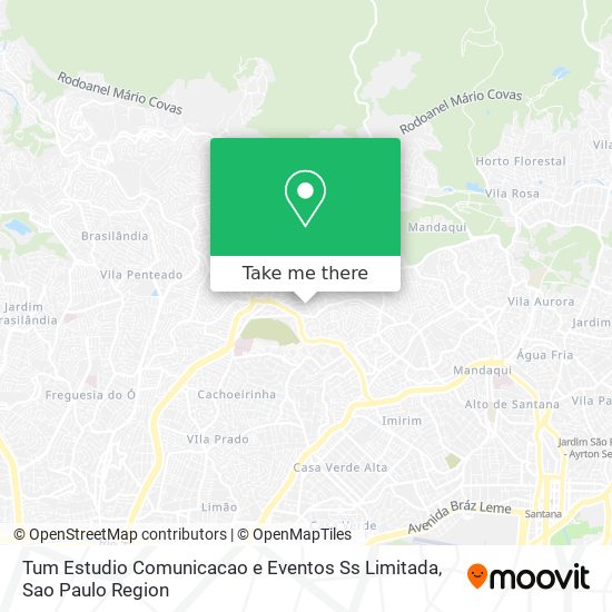 Mapa Tum Estudio Comunicacao e Eventos Ss Limitada