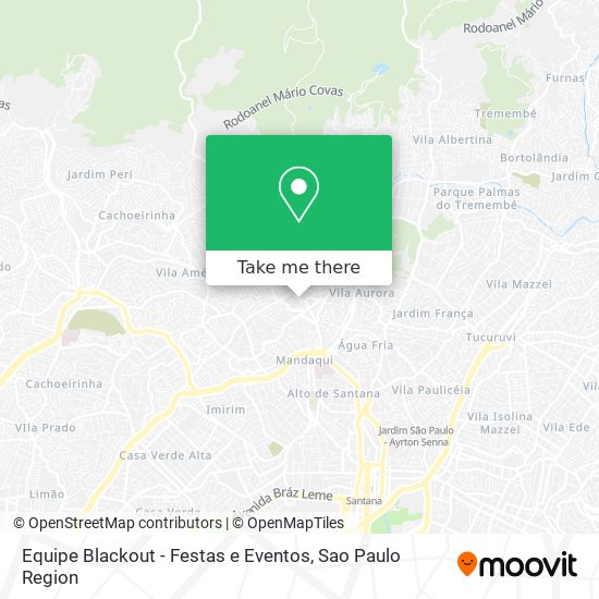 Equipe Blackout - Festas e Eventos map