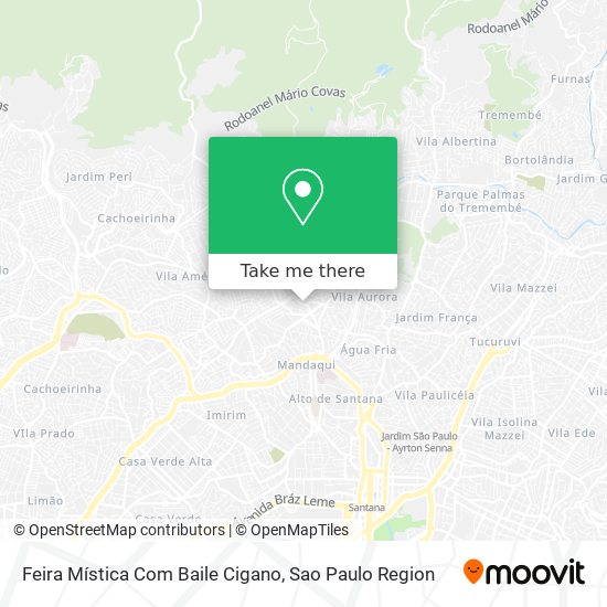 Feira Mística Com Baile Cigano map