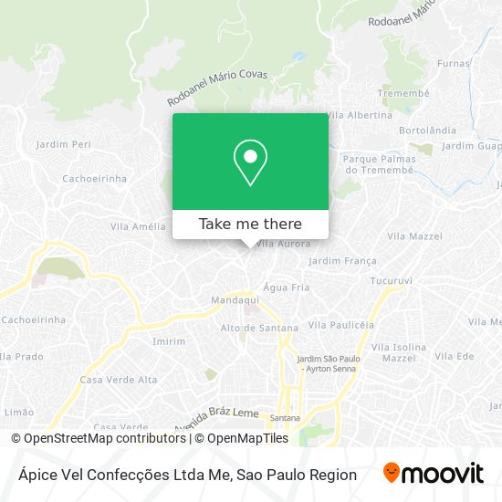 Ápice Vel Confecções Ltda Me map