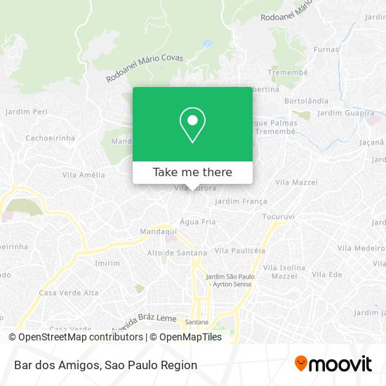 Mapa Bar dos Amigos