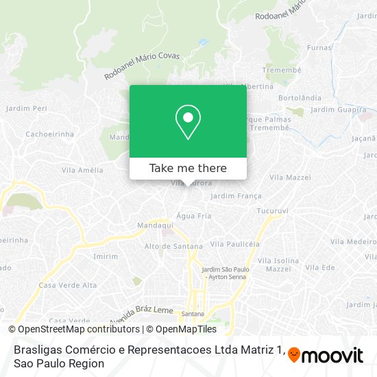 Mapa Brasligas Comércio e Representacoes Ltda Matriz 1