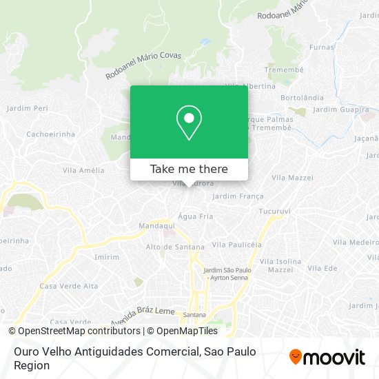 Ouro Velho Antiguidades Comercial map