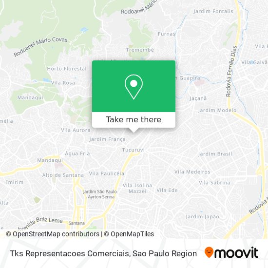 Tks Representacoes Comerciais map