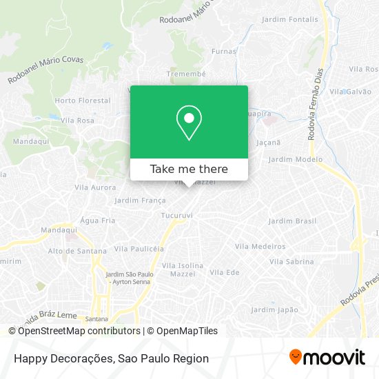 Happy Decorações map