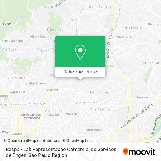 Mapa Raspa - Lak Representacao Comercial de Servicos de Engen