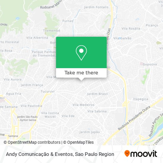 Andy Comunicação & Eventos map