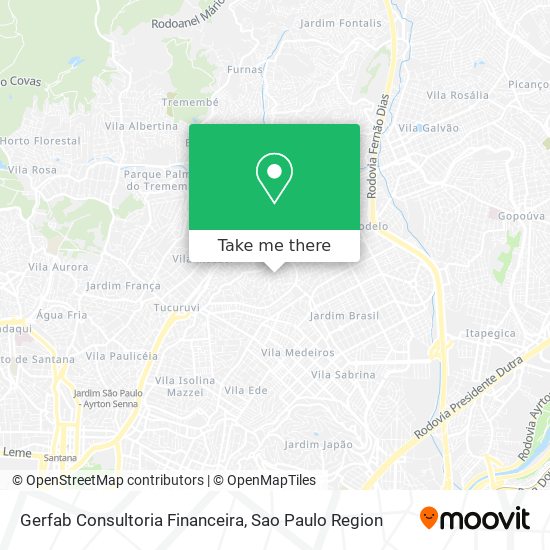 Mapa Gerfab Consultoria Financeira