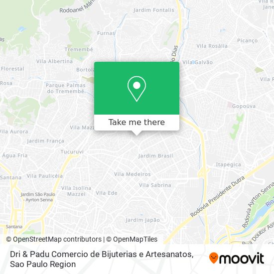 Dri & Padu Comercio de Bijuterias e Artesanatos map