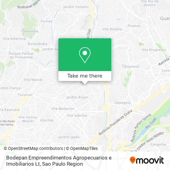 Bodepan Empreendimentos Agropecuarios e Imobiliarios Lt map