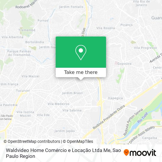 Waldvideo Home Comércio e Locação Ltda Me map