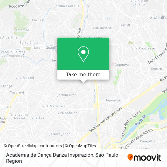 Academia de Dança Danza Inspirazion map