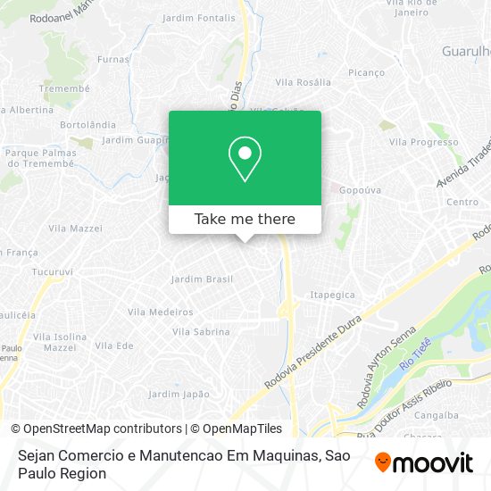 Sejan Comercio e Manutencao Em Maquinas map