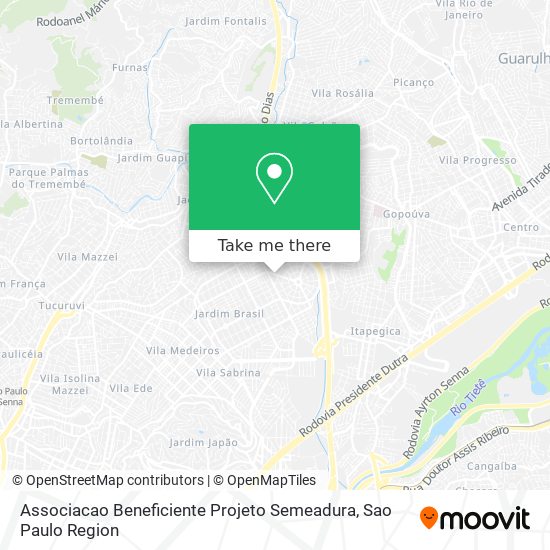 Associacao Beneficiente Projeto Semeadura map