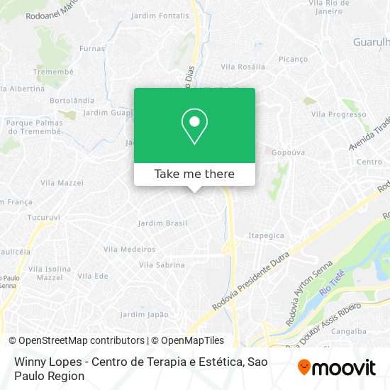 Mapa Winny Lopes - Centro de Terapia e Estética