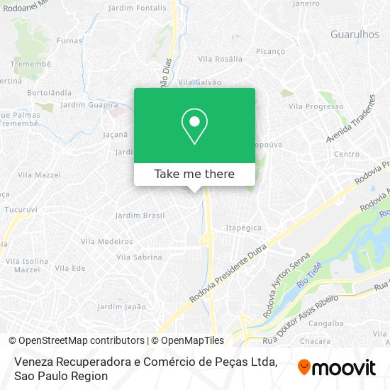 Veneza Recuperadora e Comércio de Peças Ltda map